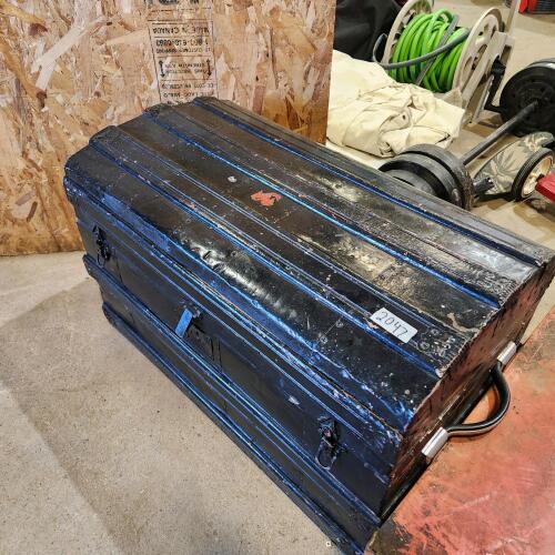 Vintage wooden trunk