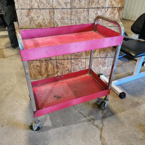 Metal rolling cart