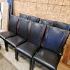8 Dining room chairs, 1 w damage