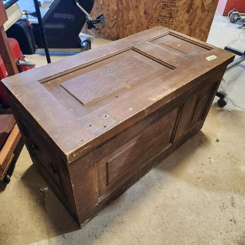 Antique wooden chest
