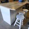 Kitchen island w 3 stools 56&rdquo;L 39&rdquo;D 38&rdquo;H - 2