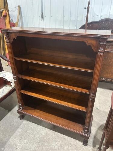 Vintage wooden bookshelf 37&rdquo;L 12&rdquo;D 46&rdquo;H