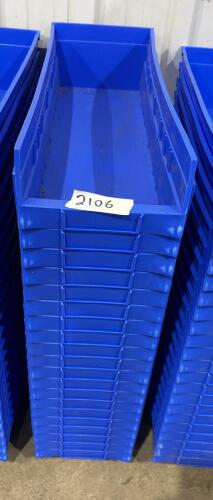 20 Storage bins 6&rdquo;W 18&rdquo;L 4&rdquo;H