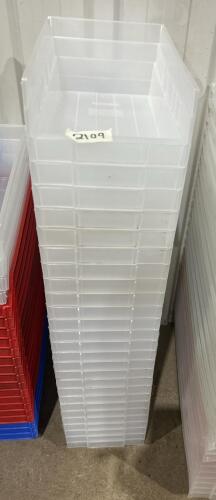 26 Storage bins 6&rdquo;W 11&rdquo;L 4&rdquo;H
