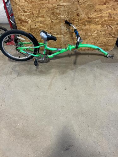 Tow behind bike