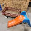 Kids wagon & slide