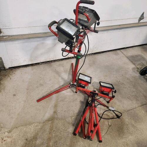 2 Halogen work lights