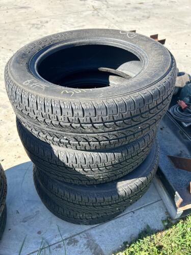 4 195/60R15 tires 60% tread weather checked