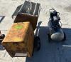 Morter mixer as is, air compressor as is