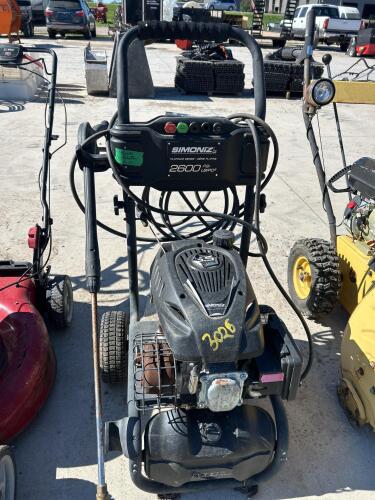 2600PSI Pressure washer as is
