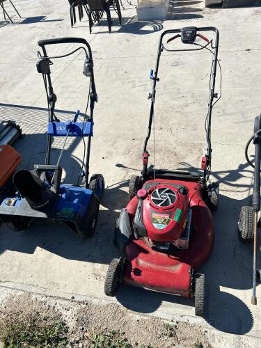 Lawn mower as is, snow thrower as is