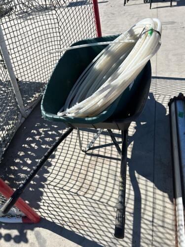 1/2&rdquo; Pex pipe, wheel barrow parts