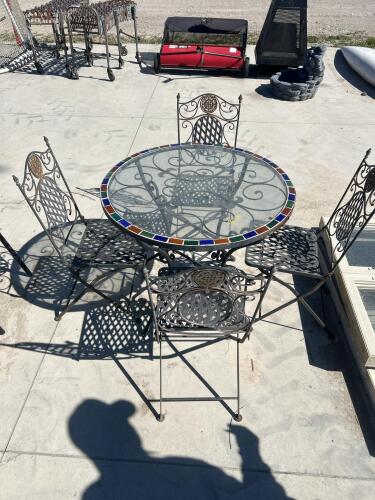 5 Piece metal patio set