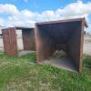 2 pc Hopper bottom feed bin 6'W 11'H - 3