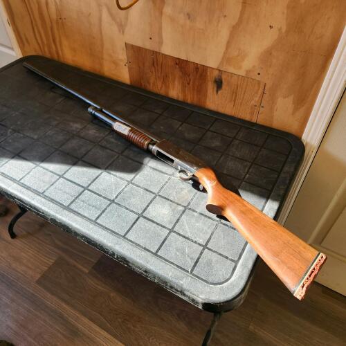 Ithica model 37 pump action shotgun