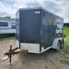 6'x12' V Nose trailer w ownership, 73" Inside height w contents - 2
