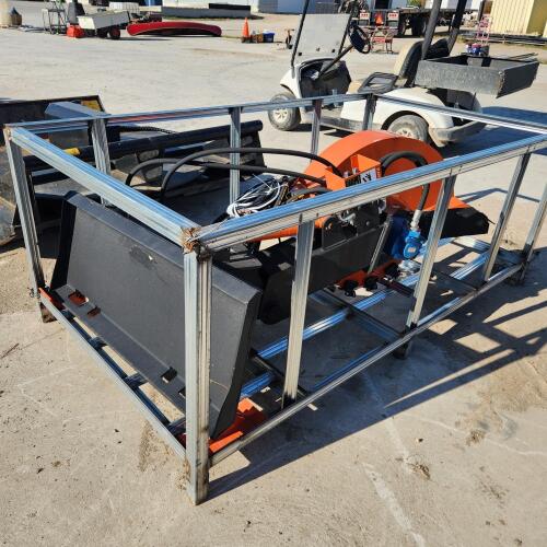 Unused Skidsteer mount stump grinder