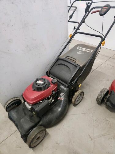 Craftsman self propelled mower working