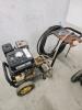 Gas powered pressure washer working