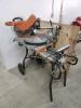 Ridgid 12" sliding compound mitre saw on stand working