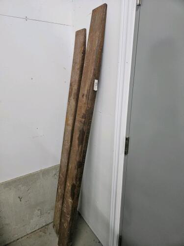 Pallet fork extensions 5 1/4"W 6'L