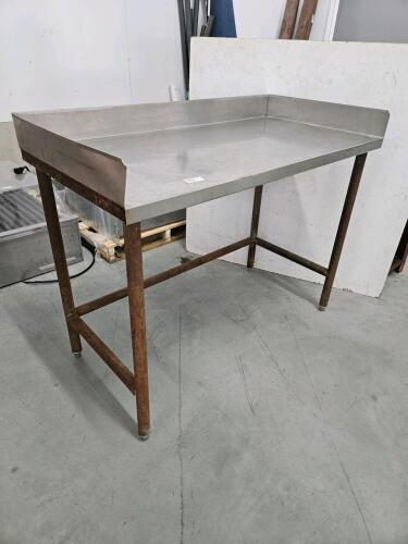 Stainless top table 48"L 24"W 35"H