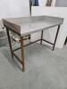 Stainless top table 48"L 24"W 35"H
