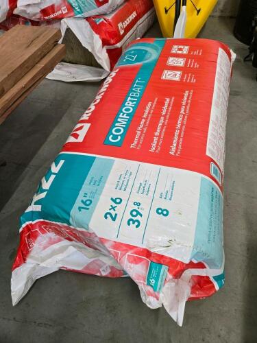 16" 2"x6" R22 Batt insulation
