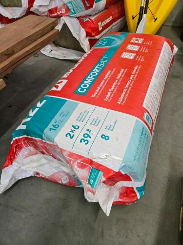 16" 2"x6" R22 Batt insulation