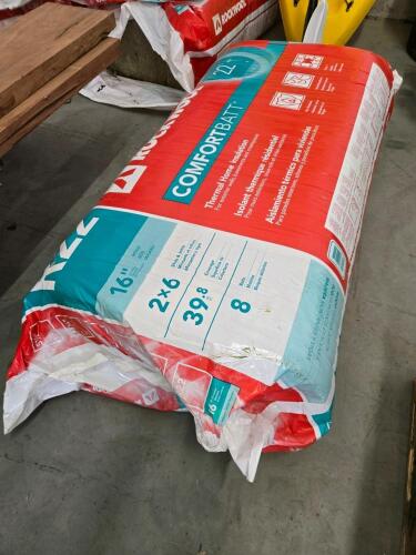 16" 2"x6" R22 Batt insulation