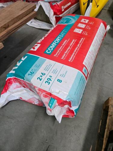16" 2"x6" R22 Batt insulation