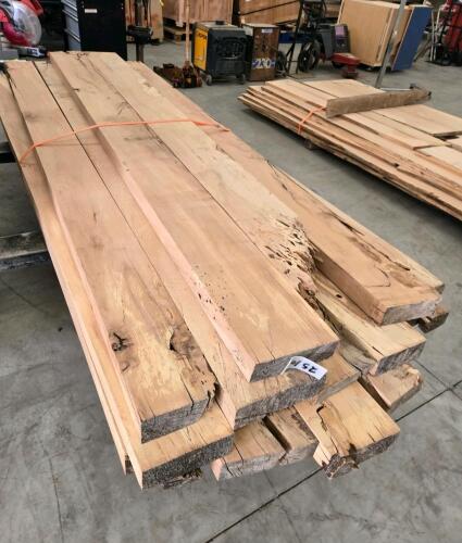 Lift of 2 1/4" Thick 8'L various width maple kiln dried lumber