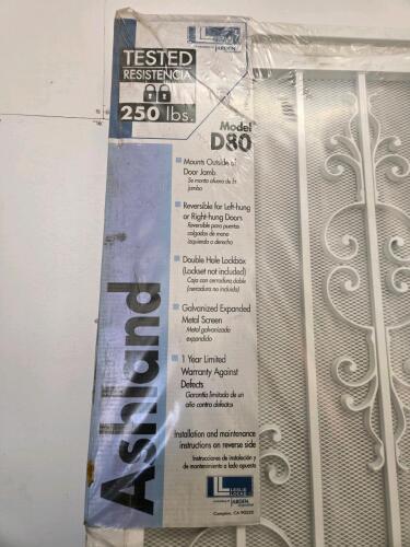2 Unused Metal screen door 34"x82"