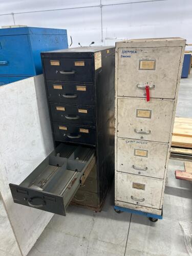 4 Drawer & 8 drawer filing cabinets w some rust 15&rdquo;W 28&rdquo;D 54&rdquo;H