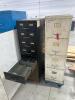 4 Drawer & 8 drawer filing cabinets w some rust 15&rdquo;W 28&rdquo;D 54&rdquo;H