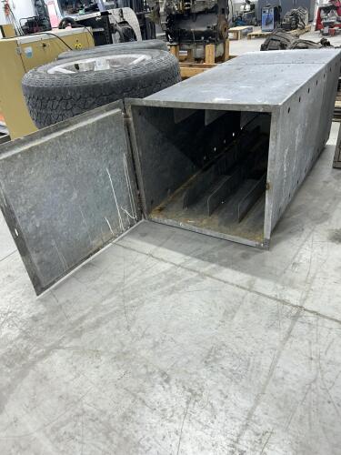 Metal storage box 24&rdquo;W 52&rdquo;D 24&rdquo;H
