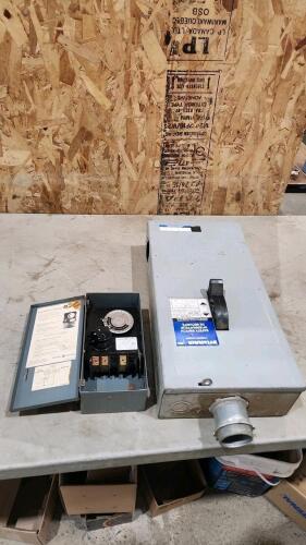 200 Amp fused switch & timer