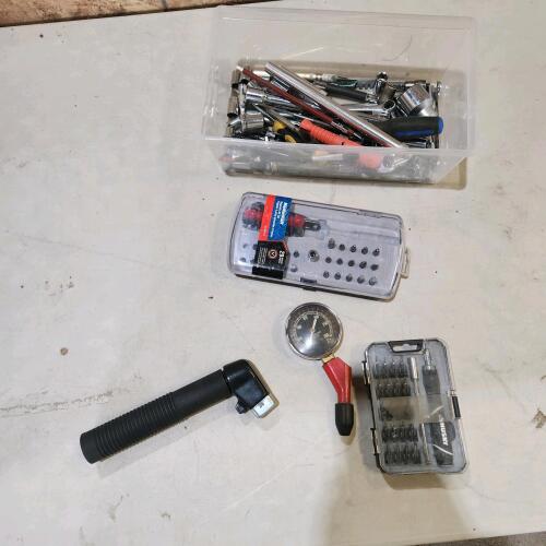 Stick welder head, compression tester & other tools