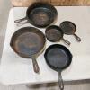 10",9",6",5" Cast fridge pans
