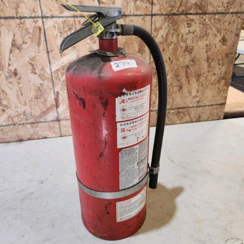 18" Charged fire extinguisher