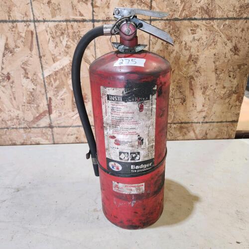 18" Charged fire extinguisher