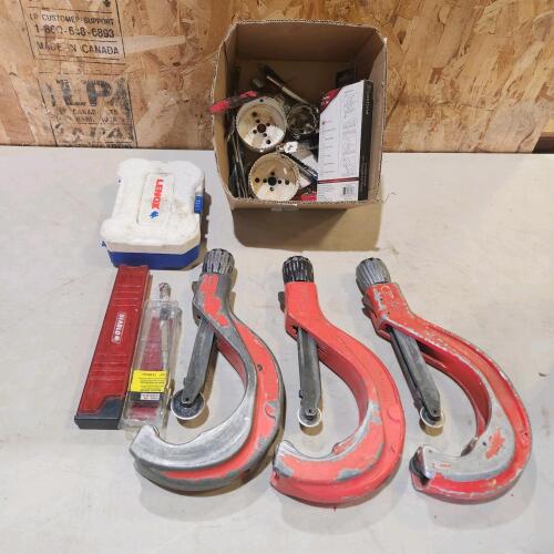 Pipe threaders, sawzall blades, etc.