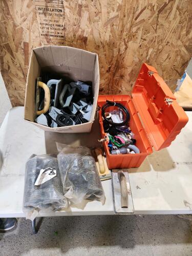 Rebar chairs, plumbing supplies