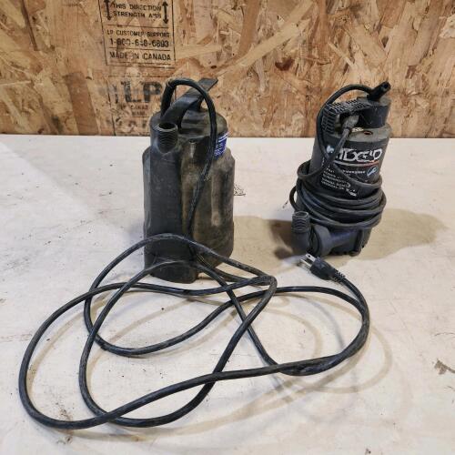 2 Sump pumps