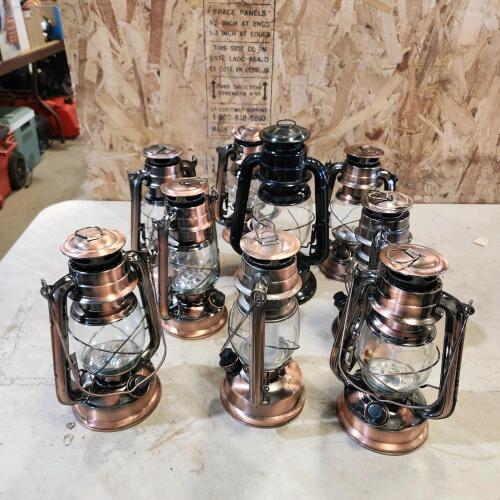 Assorted battery powered lanterns