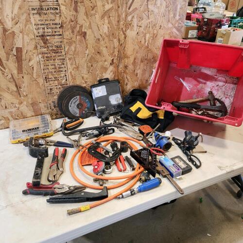 Propane hose & assorted tools