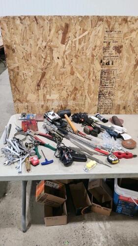 Assorted tools, etc.