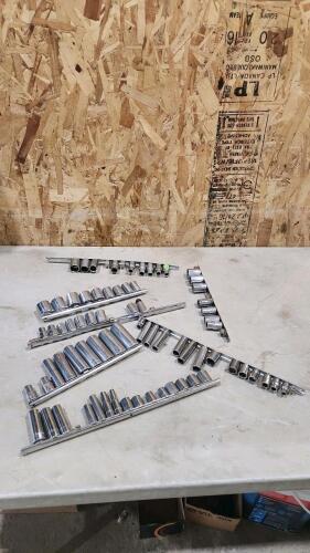 Assorted 3/8" & 1/2" Dr sockets