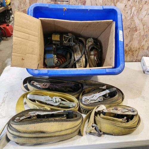 Assorted ratchet straps