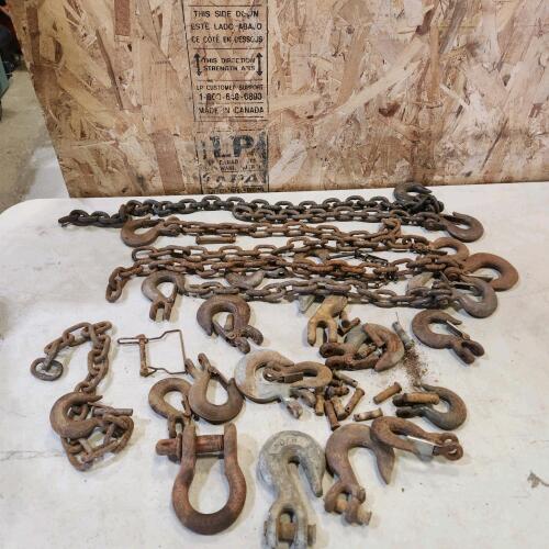 Trailer safety chains & chain ends